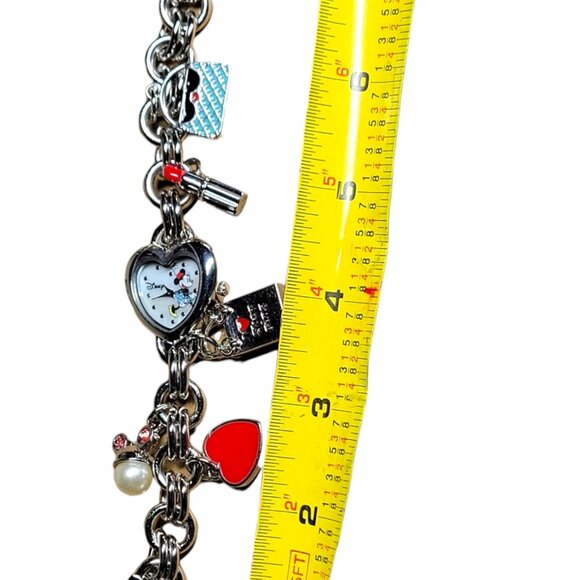 Disney Minnie Mouse Watch Charm Bracelet - Picture 6 of 10